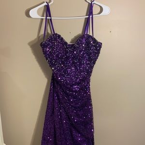 Purple prom dress